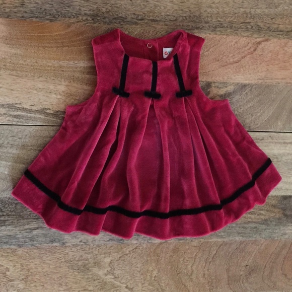 gymboree red velvet dress